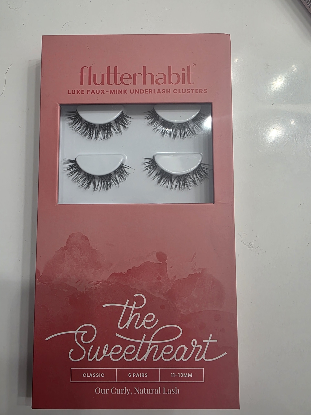 Flutterhabit The Sweetheart Underlash Clusters - Pink
